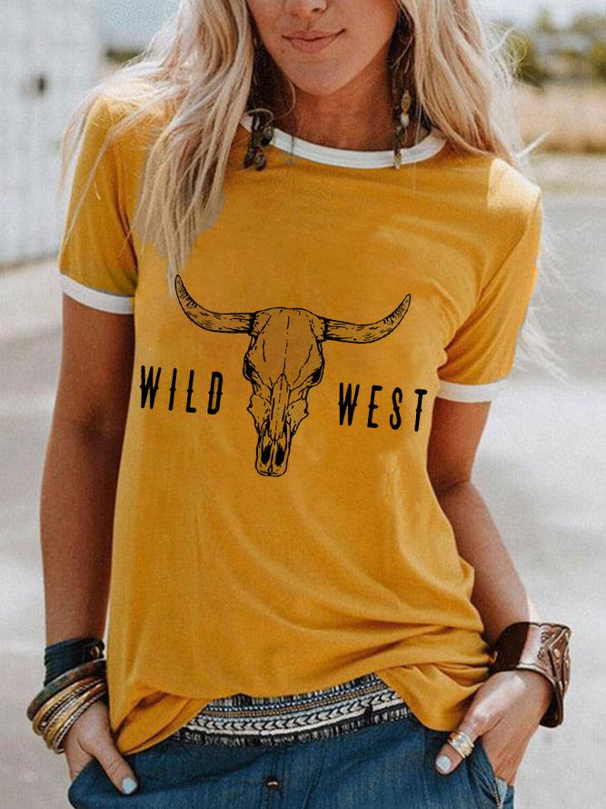 Wild West Artwork T-Shirt - prettyspeach