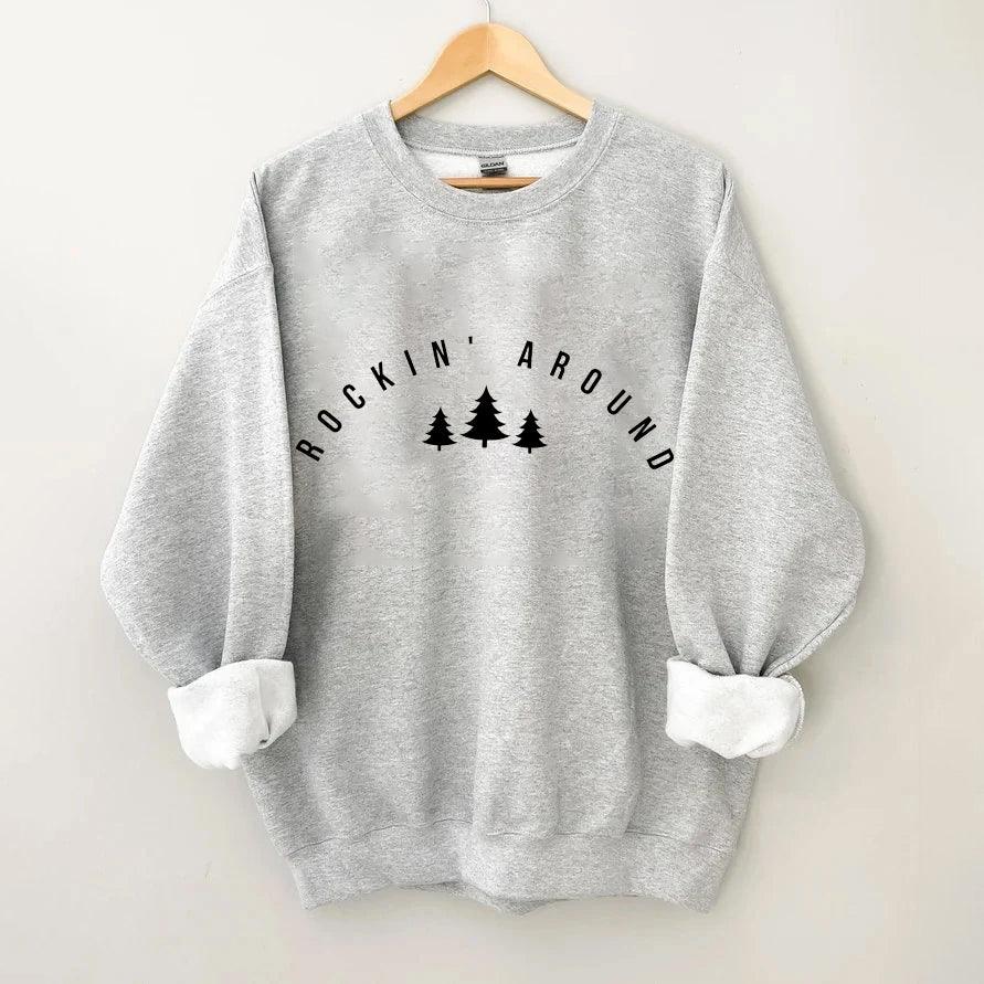 Rockin Around Christmas Tree Sweatshirt - prettyspeach