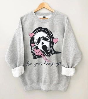 No You Hang Up Halloween Party Sweatshirt - prettyspeach