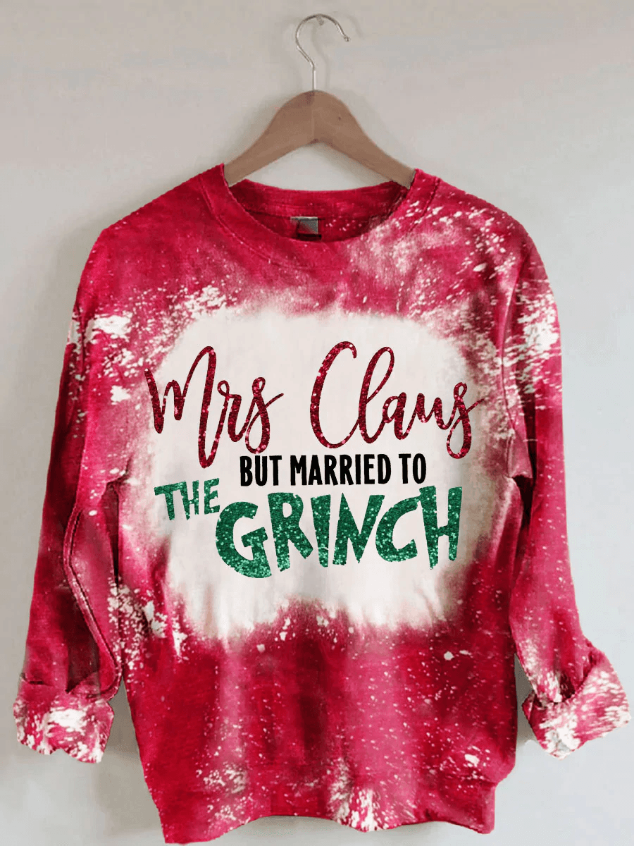 Mrs. Claus Tie Dye Matching Sweatshirt - prettyspeach