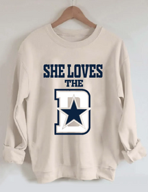 Dallas Cowboys She Loves The D Men's T-Shirt