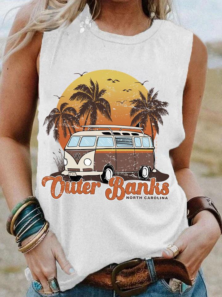 Outer Banks North Carolina Holiday Tank Top - prettyspeach