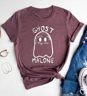 Ghost Malone Spooky Casual T-Shirt - prettyspeach