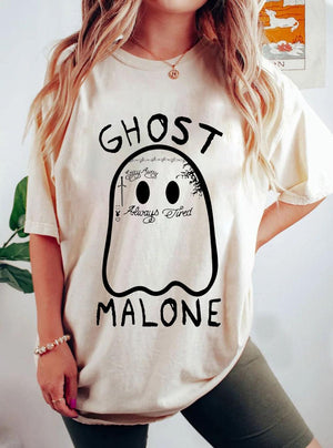 Ghost Malone Spooky Casual T-Shirt - prettyspeach