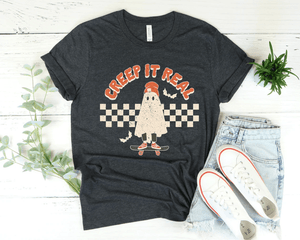 Retro Halloween Creep it Real T-Shirt - prettyspeach