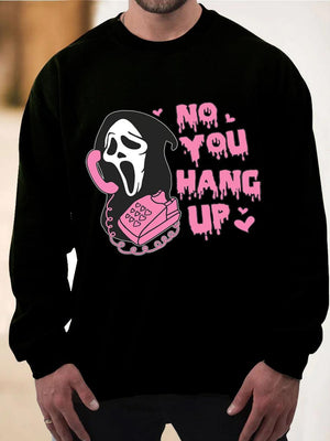 Men's No You Hang Up Halloween Sweatshirt - prettyspeach